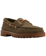 スペリー メンズ シューズ スニーカー レース Sperry Mens 2Eye Lug LaceUp Boat Shoes Olive オリーブのサムネイル