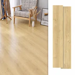 貼るだけ簡単！フロアタイル 54枚入り 約4.5畳 フロアマット フローリングシート 木目 DIY リフォーム 模様替え ウッドカーペット 土足OK 撥水 室内用 トイレ 床材のサムネイル
