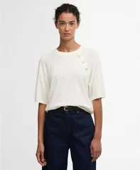 バブアー レディース アウター ニット・セーター クルーネック Barbour Womens Camille Knit Crewneck Sweater Cloudのサムネイル