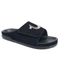 トゥルーレリジョン メンズ シューズ スニーカー サンダル True Religion Mens Biggy Velcro Strap Sandals Black ブラックのサムネイル