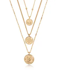 エティカ レディース アクセサリー ネックレス・チョーカー・ペンダントトップ レース ETTIKA Lucky Coinecklace Set Gold ゴールドのサムネイル