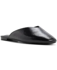 アルド レディース シューズ スリッポン・ローファー ALDO Womens Aletaa Square Toe SlipOn Flats Black Patent ブラックのサムネイル