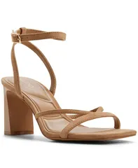 アルド レディース シューズ サンダル ALDO Womenstellare Square Toe Dressandals Medium Brown Suede ブラウンのサムネイル
