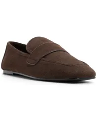 アルド レディース シューズ スリッポン・ローファー ALDO Womens Charlii Smoking SlipOn Loafers Dark Brown Suede ブラウンのサムネイル