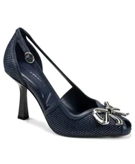 カール ラガーフェルド レディース シューズ パンプス レース KARLAGERFELD PARIS Womens Lacey Square Toe Pumps New Navy Micro Dotのサムネイル