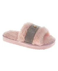 バッジェリーミシュカ レディース シューズ サンダル Badgley Mischka Womenslide Slippers Pink ピンクのサムネイル