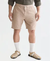 スコッチアンドソーダ メンズ ボトムス ハーフパンツ・ショーツ ショートパンツ リネン SCOTCH SODA Mens RegularFit LinenBlend Shorts Amphoraのサムネイル