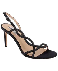バッジェリーミシュカ レディース シューズ サンダル ヒール Badgley Mischka Womens Yulissa Stiletto Heel Evening Sandals Black Saのサムネイル