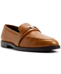 アルド レディース シューズ スリッポン・ローファー ALDO Womens Ellya Embellished Loafers Medium Brown Shiny ブラウンのサムネイル