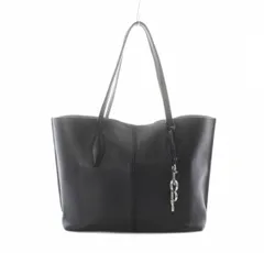 トッズ TOD'S Joy Bag Medium ジョイバッグ ミディアム トート ハンド レザー ワンカラー ロゴチャーム 黒 ブラック XBWANQAV300FFXB999 /BB ■OS ▲Hのサムネイル
