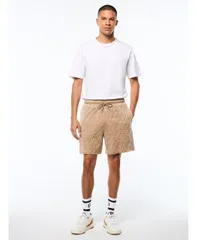 セルジオタッキーニ メンズ ボトムス ハーフパンツ・ショーツ Sergio Tacchini Mens Bandiera Debossed Velour Short Humusのサムネイル
