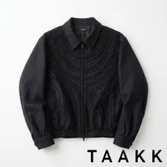【TAAKK/ターク】"Jomon Relief" Zip-Up Blouson - Black / ジップアップブルゾン / TA26AW-BL049【送料無料】のサムネイル