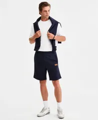 ヒューゴボス メンズ ボトムス ハーフパンツ・ショーツ ショートパンツ Hugo Boss Mens Nevashort Drawstring Shorts Dark Blue ブルーのサムネイル