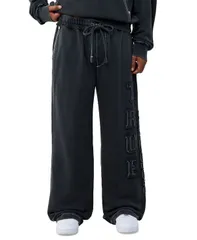 トゥルーレリジョン メンズ ボトムス カジュアルパンツ True Religion Mens Applique Big T Baggy Pants Jet Black ブラックのサムネイル