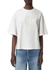 オールセインツ レディース トップス Tシャツ ALLSAINTS Reflex Amelie Tee Optic White ホワイトのサムネイル