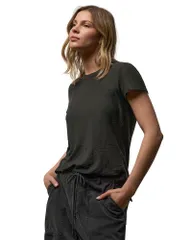 ジェームス パース レディース トップス Tシャツ クルーネック シアー James Perse Sheer Slub Crew Neck Tee Carbonのサムネイル