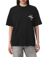 オールセインツ レディース トップス Tシャツ ALLSAINTS Valen Etta Tee Black ブラックのサムネイル