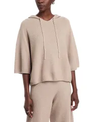 ファビアナ フィリッピ レディース アウター ニット・セーター Fabiana Filippi Lurex Platinum Hooded Sweater Mocha モカのサムネイル