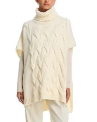 ヘルノ レディース アウター ニット・セーター ウール Herno Braided Wool Blend Short Sleeve Sweater White ホワイトのサムネイル