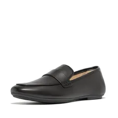フィットフロップ レディース シューズ スリッポン・ローファー レザー FitFlop Delicato Soft Leather Loafers Black ブラックのサムネイル