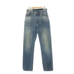 グッチ GUCCI USED加工 デニムパンツ ジーンズ テーパード ロゴボタン 22 ブルー 青 638081 /CX ■OSのサムネイル