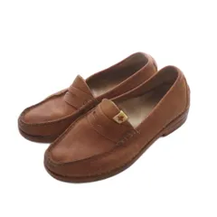 ビズビム VISVIM FABRO-FOLK ローファー モカシン シューズ US8 茶 ブラウン レザー /RI ■OSのサムネイル