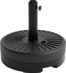 パラソルベース 注水式/注砂式 注水22kg/注砂23kg ポール径2.8～4.8cm対応 パラソルスタンド 軽量高耐久性 簡単設置 持ち運び楽々 幅51x奥行51x高さ44cm 丸形のサムネイル