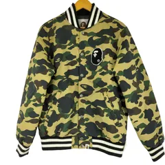 アベイシングエイプ A BATHING APE 1st camo yellow a bathing ape head varsity jacket ファーストカモ バーシティジャケット メンズ JPN：M のサムネイル