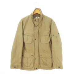 ハッシュパピー Hush Puppies フィールドジャケット 中綿 M 茶 ブラウン スタンドカラー ジップアップ 長袖 ポケット複数 /MN23 ■GY70のサムネイル
