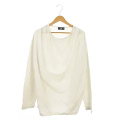 ハレ HARE Tシャツ カットソー M 白 オフホワイト 無地 ラウンドネック 長袖 タック /MN25 ■GY70のサムネイル