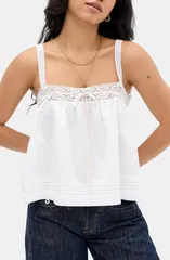 アーバンアウトフィッターズ レディース トップス シャツ コットン BDG Urban Outfitters Broderie Cotton Camisole DITSY FLORALのサムネイル