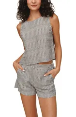 ベラダール レディース トップス シャツ ノースリーブ Bella Dahl Stripe Sleeveless Crop Tank HATCH STRIPE ストライプのサムネイル