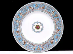ウェッジウッド フロレンティーン ターコイズ 27cm ディナープレート 大皿 黒壺印 W2714 WEDGWOOD ★のサムネイル