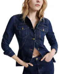 マレーラ レディース アウター ジャケット・ブルゾン デニム Marella Mlstrine Denim Jacket Blue Jeans ブルーのサムネイル