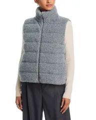 ヘルノ レディース アウター ベスト ニット Herno Boucl Knitted Vest Grey グレーのサムネイル