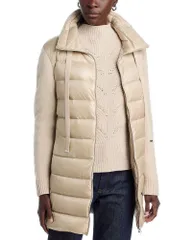 ヘルノ レディース アウター コート キルティング Herno Quilted Puffer Coat Champagne シャンパンのサムネイル