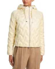 ヘルノ レディース アウター ジャケット・ブルゾン キルティング Herno Woven Quilted Jacket Butter Yellow イエローのサムネイル