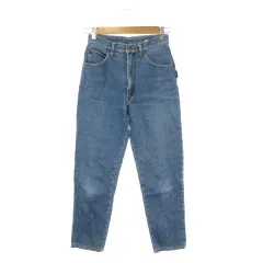 トラサルディ TRUSSARDI デニム ジーンズ テーパード ハイウエスト 40 青 ブルー /AH24 ■ECA007のサムネイル