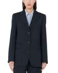 マックスマーラ レディース アウター ジャケット・ブルゾン ウール ブレザー Max Mara Studio Mstassenzi Wool Blazer Navy ネイビーのサムネイル