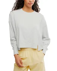 フリーピープル レディース トップス Tシャツ Free People All My Love Long Sleeve Tee Heather Grey グレーのサムネイル
