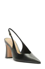 アレッツォ レディース シューズ ヒール Arezzo Danielle Pointed Toe Slingback Pump BLACK ブラックのサムネイル