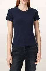 オールセインツ レディース トップス シャツ コットン AllSaintstevie Cotton TShirt MIDNIGHT BLUE ブルーのサムネイル