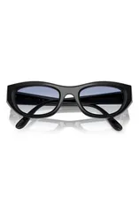 ヴォーグ レディース アクセサリー サングラス・アイウェア VOGUE 51mm Cat Eye Sunglasses BLACK BLUE ブラックのサムネイル