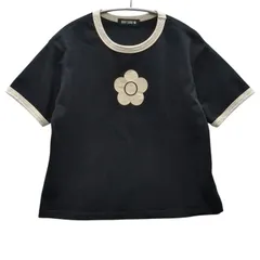 マリークワント　MARY QUANT　デイジープリント半袖Tシャツ　黒　Mサイズのサムネイル