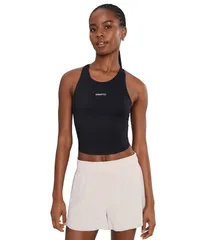 クラフト レディース トップス シャツ クロップド Craft Hypervent Cropped Pocket Singlet Black ブラックのサムネイル