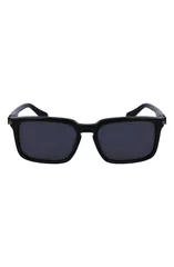 フェラガモ メンズ アクセサリー サングラス・アイウェア FERRAGAMO Gancini Evolution 56mm Rectangular Sunglasses BLACK ブラックのサムネイル