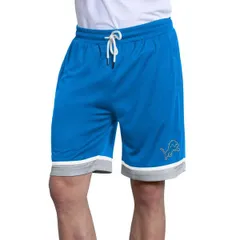 スターター メンズ ボトムス ハーフパンツ・ショーツ メッシュ ショートパンツ Menstarter Blue Detroit Lions Power Play Meshorts Blue ブルーのサムネイル