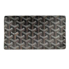 【GOYARD】ゴヤール ヘリンボーン リシュリュー 二つ折り 長財布 ブラック ブラウン 【中古品】USED-AB【9304】のサムネイル