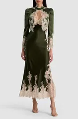 アリス アンド オリビア レディース アウター ジャケット・ブルゾン レーストリム クロップド レース Alice Olivia Thomsna Puff Sleeve Lace Trim Croppのサムネイル