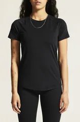 クラフト レディース トップス シャツ Craft Collective Short Sleeve TShirt BLACK ブラックのサムネイル